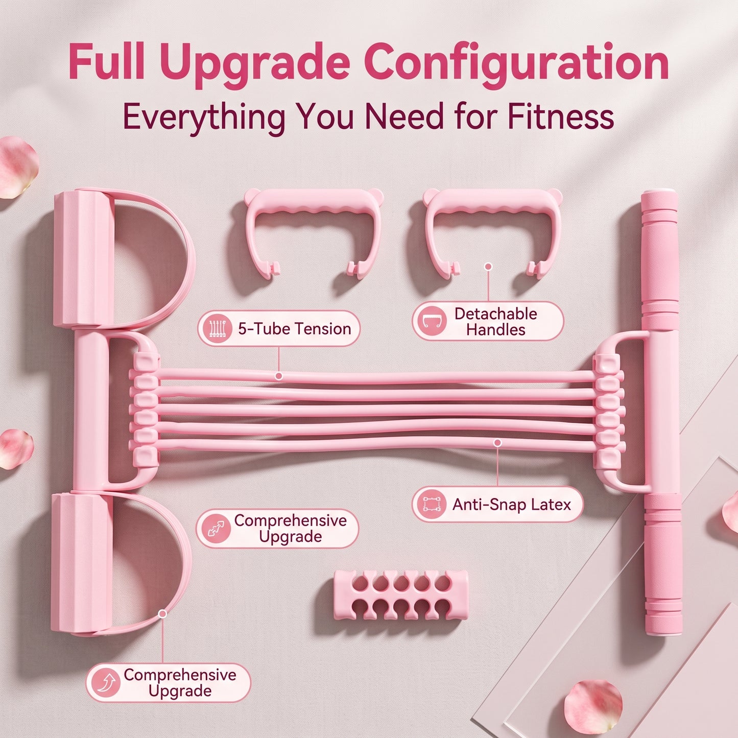 ✨50%off✨Foot Pedal Resistance Band, Home Yoga Stretch Trainer for Full Body Workout & Sit-Up Assistance