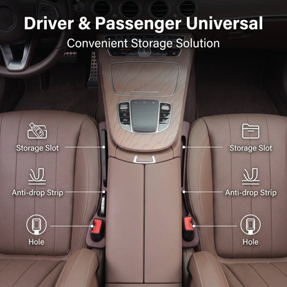 🔥Sales up to 50% off🔥 Universal Car Seat Gap Filler Strip – Anti-Drop Pad with Seatbelt Slot