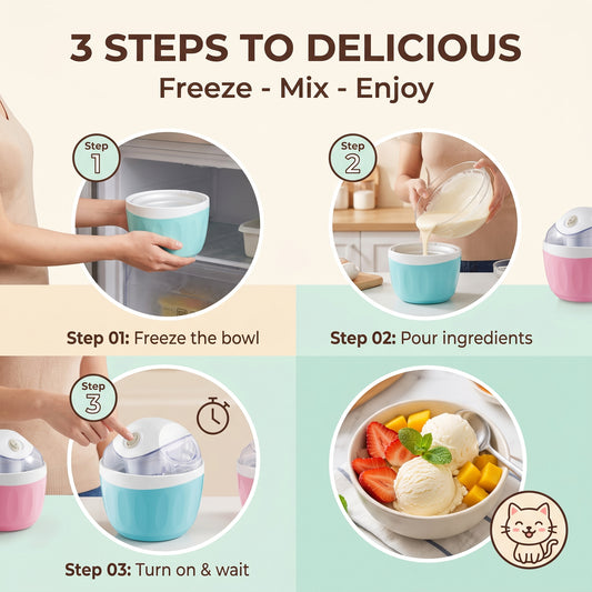 ✨Today’s Special ✨Home Automatic Ice Cream Maker | Healthy DIY Frozen Dessert Machine