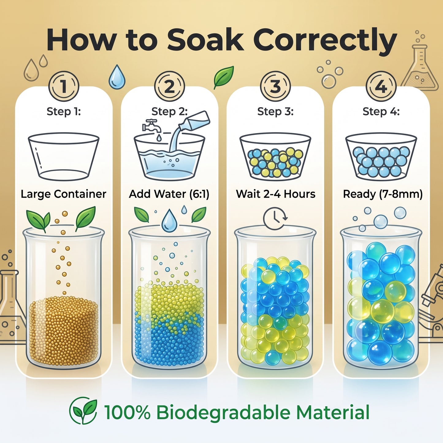 🔥Today’s Special🔥Biodegradable Eco Gel Blaster Ammo | 20000 Pcs Refill Water Beads in Sealed Bottle 🎯