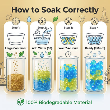 🔥Today’s Special🔥Biodegradable Eco Gel Blaster Ammo | 20000 Pcs Refill Water Beads in Sealed Bottle 🎯