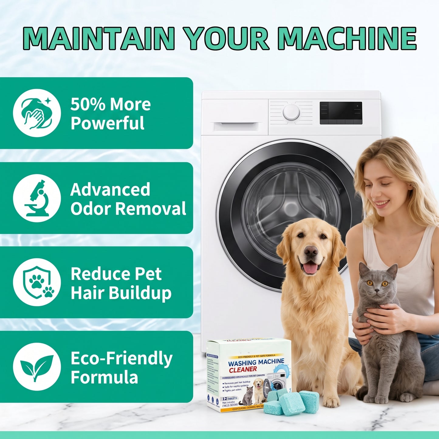 🔥Buy 1 Get 1 Free🔥Washing Machine Deep Clean Effervescent Tablets