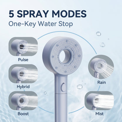 ✨50% OFF Today Only｜Premium Hollow‑Out Filter Shower Head