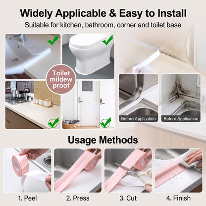 🔥 BUY 1 GET 1 FREE – SealPro™ Waterproof Caulk Tape | 3.2m × 3.8cm