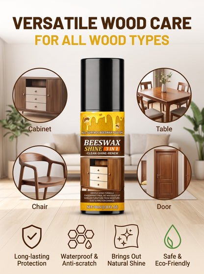 🎄Christmas Special 🎁 Buy One Get One Free! Beeswax Furniture Polish