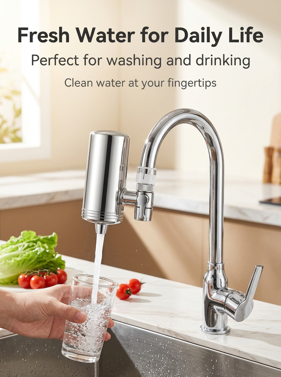 ⚡2026 Best-Seller: Half-Price Offer 🔥 Universal 720° Rotating Faucet Filter & Sprayer Set