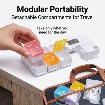 🔥🔥50%off💊Smart Timing Reminder Electronic Pill Box Medicine pill storage box