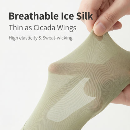 Cushioned No-✨50%off 🧦Show Socks for Women | Non-Slip Ice Silk Invisible Boat Socks with Double Sponge Footpads