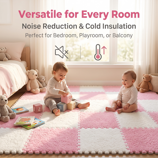🔥HOT SALE 50% OFF🔥Removable Soundproof Plush Puzzle Rug