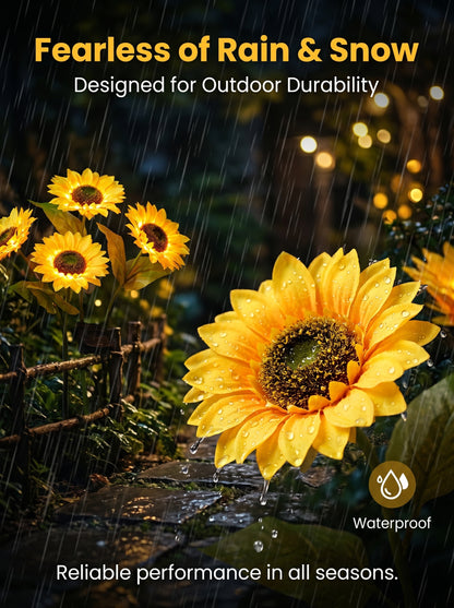 🌻50%OFF🌻 Outdoor Household Courtyard Solar Sunflower Lights, Garden Lawn Decorative Plug-in Street Lights, Simulated Landscape Atmosphere Lights