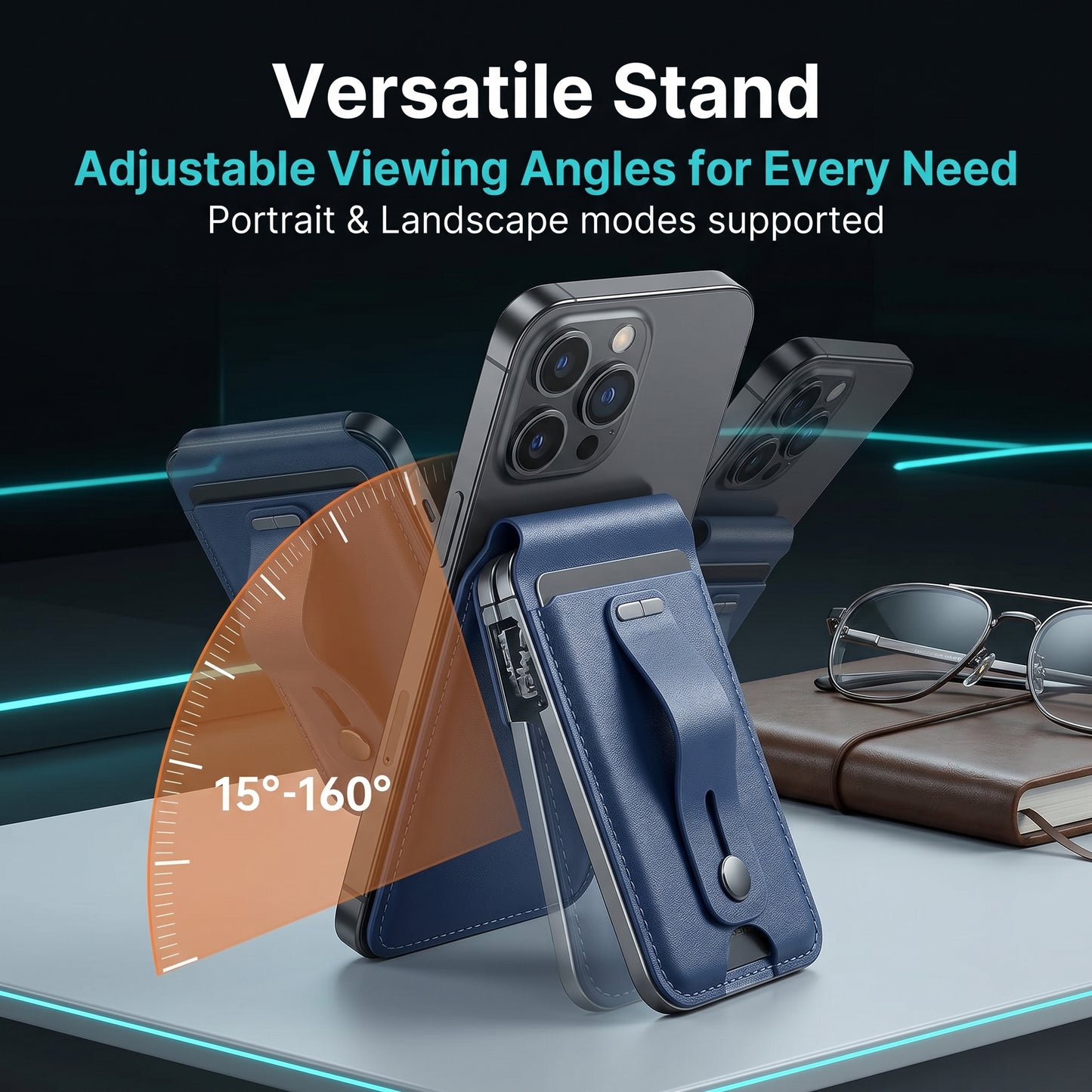 🔥50%off💰Creative Magnetic Card Holder, Anti-Lost Positioning Card Case Compatible with Apple MagSafe
