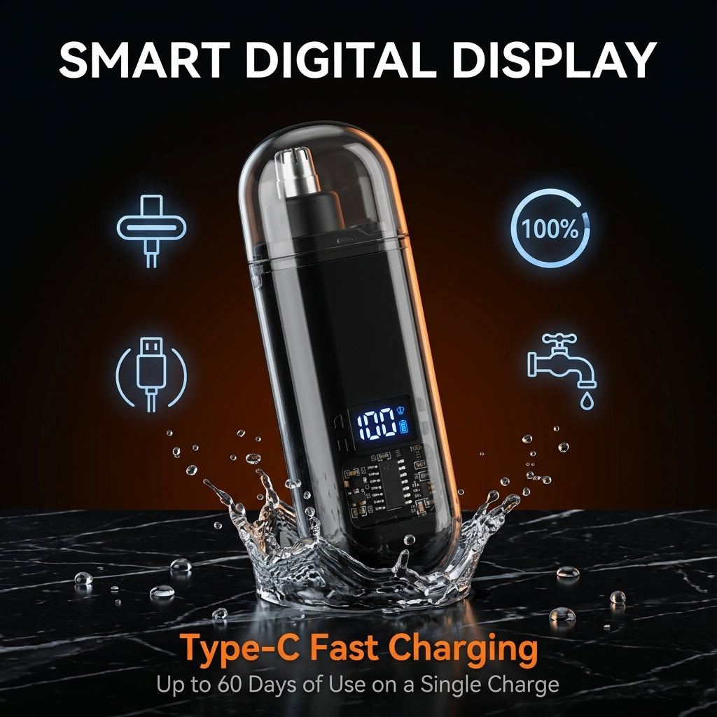 👃 HALF PRICE 50% OFF! 🎄 Smart Electric Nose Hair Trimmer