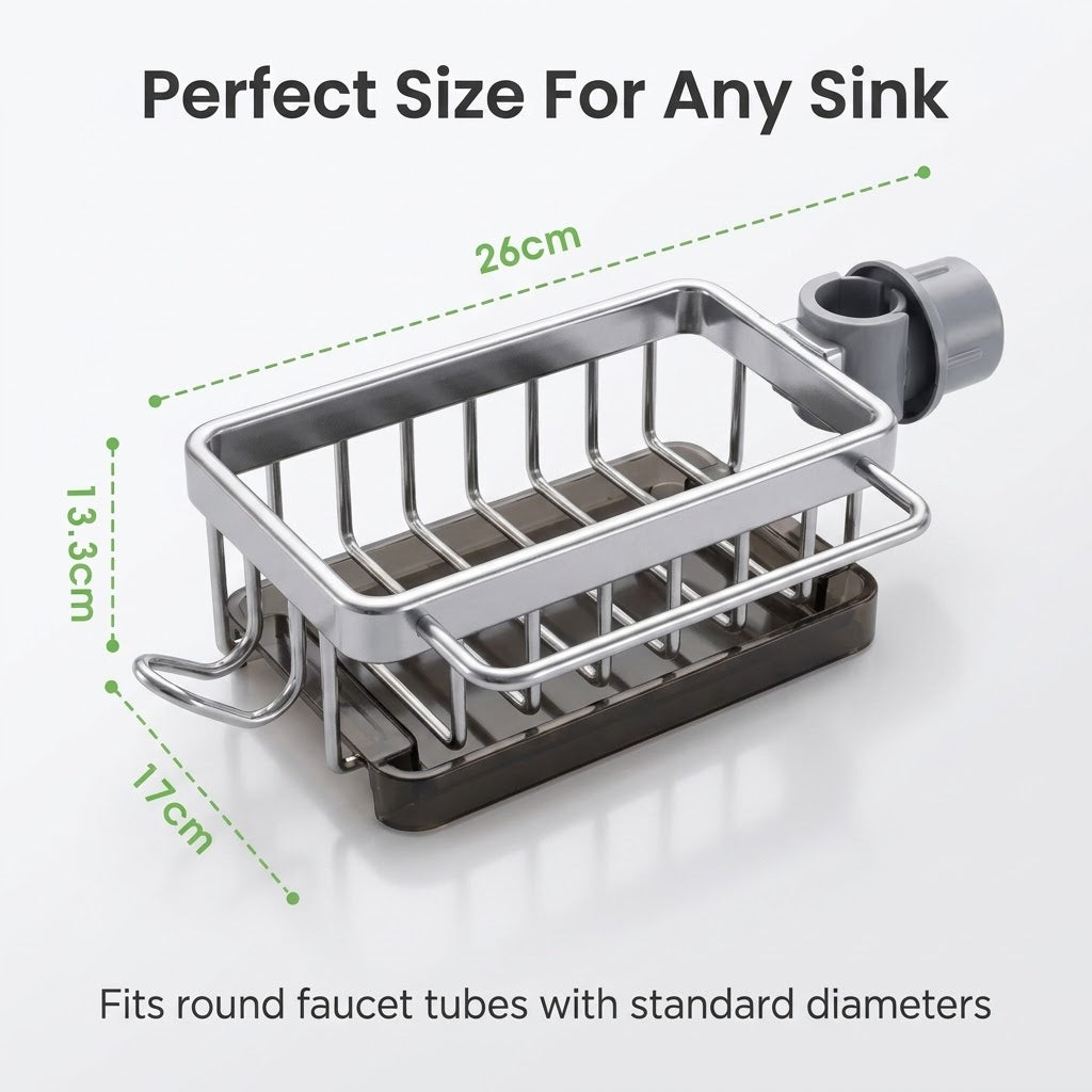 🔥 50% Off ✨ Kitchen Sink Faucet Storage Rack