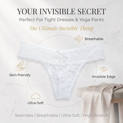 ✨Buy 1 Get 1 Free✨Women's thin, breathable, seamless thong panties with sexy lace, hollow-out cross straps and bikini design