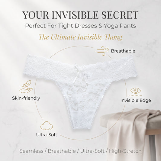 ✨Buy 1 Get 1 Free✨Women's thin, breathable, seamless thong panties with sexy lace, hollow-out cross straps and bikini design