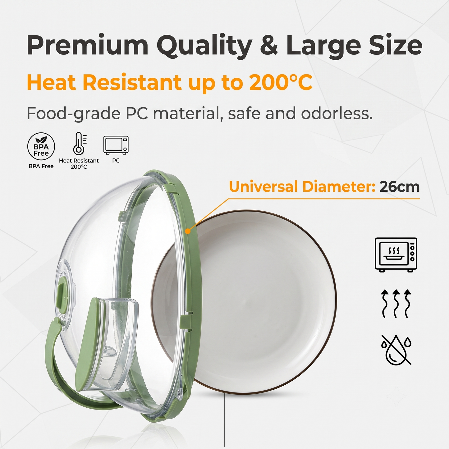 🔥 50% OFF🌟Microwave Splash-Proof Food Cover