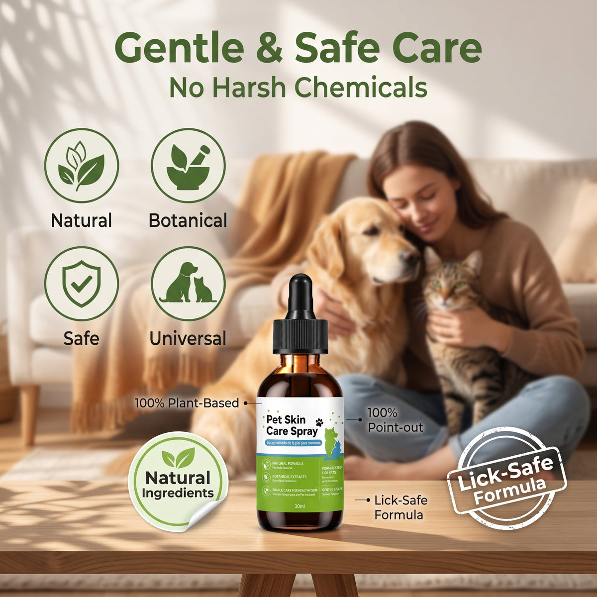 🔥 Save 50%! | Buy 1 Get 1 Free🐱🐶 Pet Skin Care Spray to Relieve Skin Redness, Suitable for Dogs and Cats