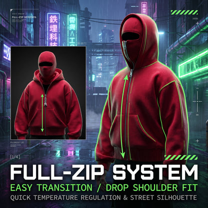 📢 Last Day Sale 56% OFF💥❄️Men’s Balaclava Zip Hoodie for Winter Sports Streetwear and Cold Weather Training