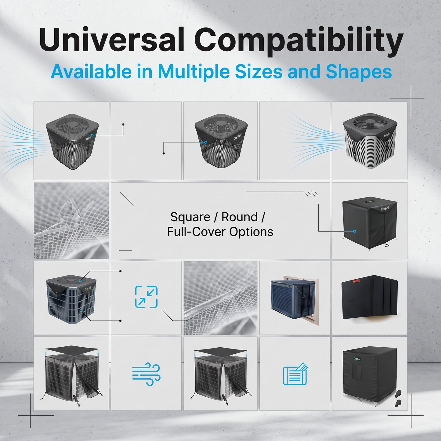 📢📢50% OFF !! ⏰Outdoor Air Conditioner Protective Mesh Cover