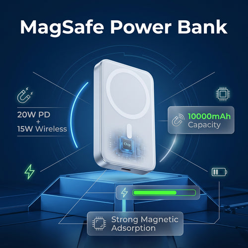 🔥Hot Sale 50% OFF🔥Wireless Fast Charging Magnetic Power Bank