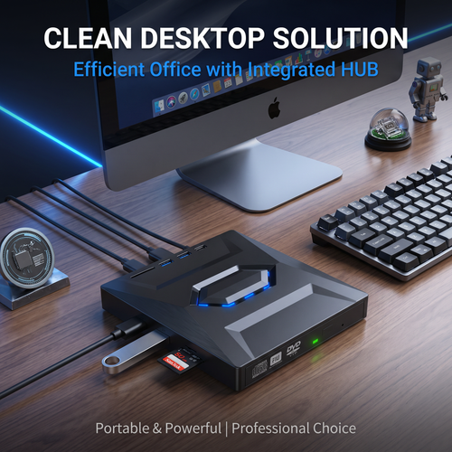 🔥Free shipping🔥7-in-1 External USB DVD Drive & Blu-ray Player