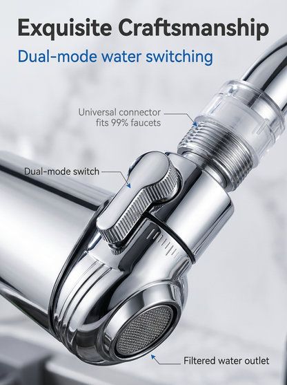 ⚡2026 Best-Seller: Half-Price Offer 🔥 Universal 720° Rotating Faucet Filter & Sprayer Set