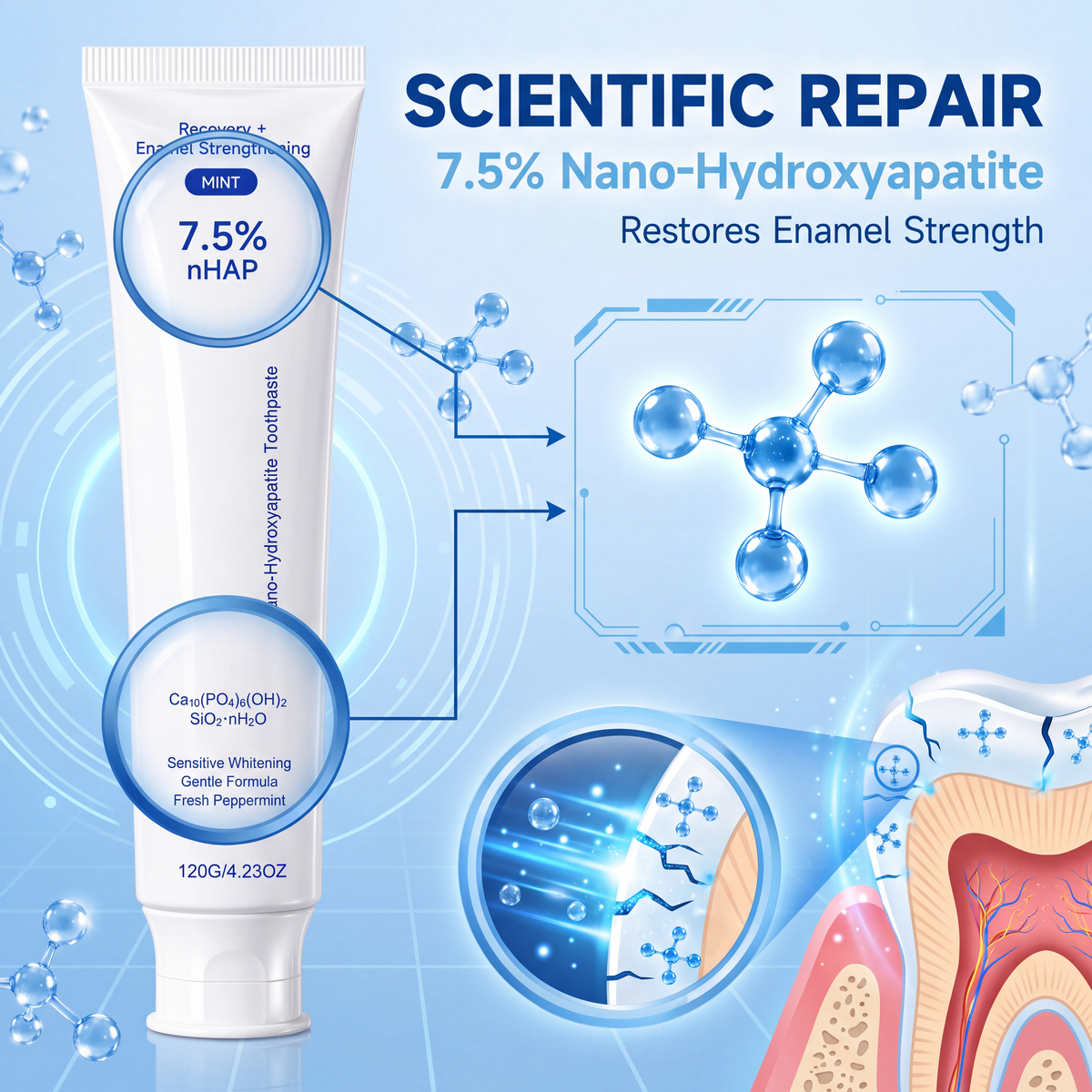 🔥BUY 1 GET 1 FREE 🔥💗Half-price offer for the first 50 customers✨7.5% nHAP Repair Toothpaste