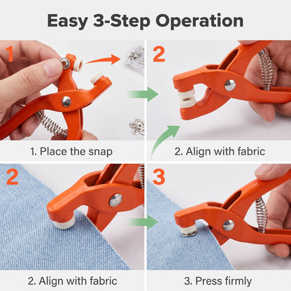 🧷 50% OFF✨ Sew-Free Snap Fastener Plier Kit — No Needle, No Thread