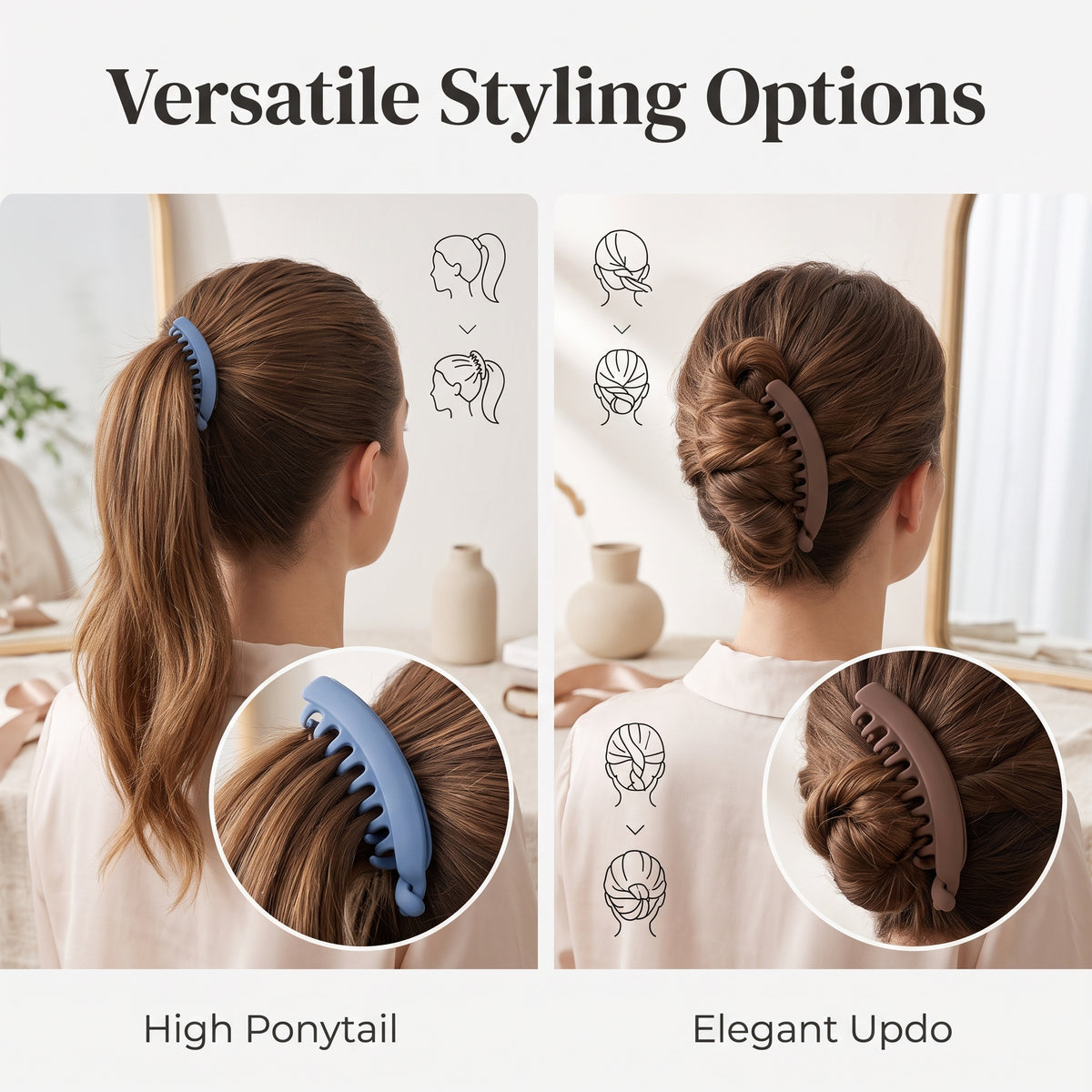 🎁Buy 2 Get 2 Free💞Banana Hair Clips Non-slip 9 Colors