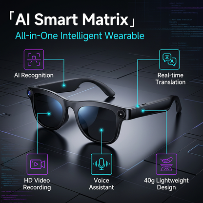 🔥 Half-price offer for the first 50 customers 🔥 AI Smart Translation Glasses