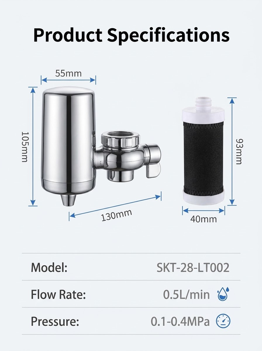 ⚡2026 Best-Seller: Half-Price Offer 🔥 Universal 720° Rotating Faucet Filter & Sprayer Set