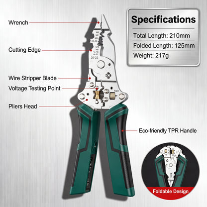 🔥50% off for the first 50 customers! ✨16-in-1 Multi-function pointed-nosed wire stripping pliers
