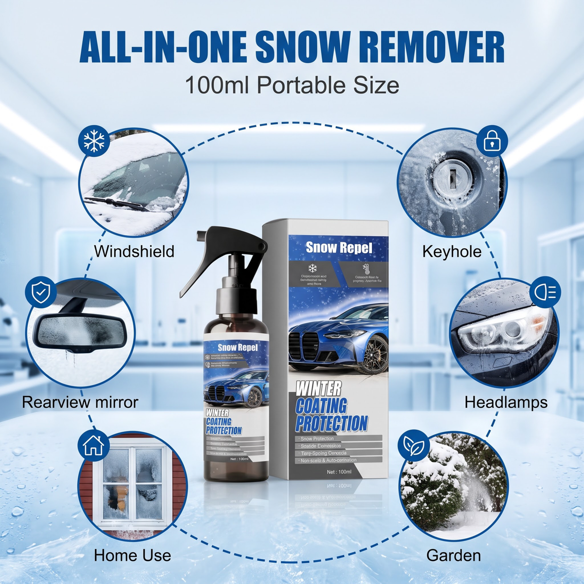 🔥Half-price offer for the first 50 customers! 🎉  BUY 1 GET 1 FREE!!⚡50K+ SOLD❄️Powerful De-icing Spray for Car