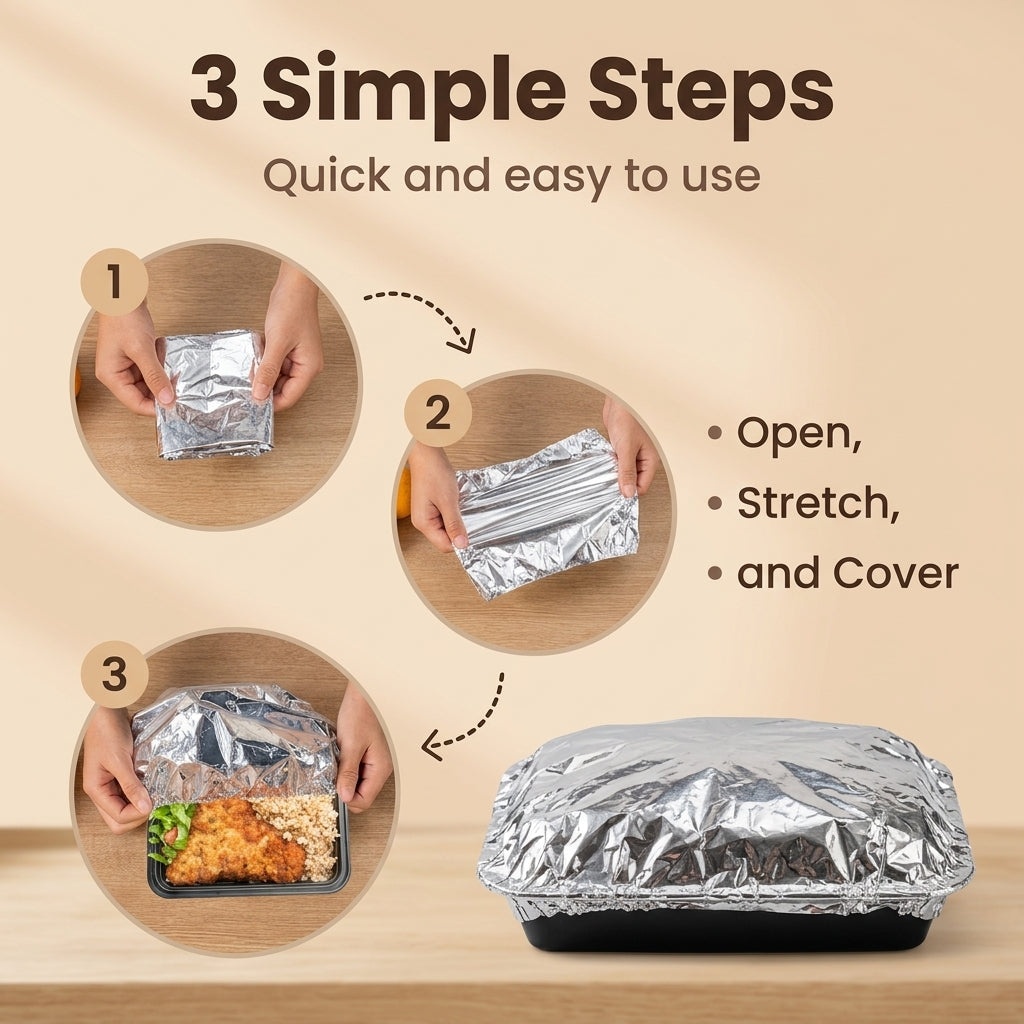 🔥Manufacturer promotion💥Reusable Insulated Aluminum Foil Food Covers