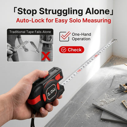 📏2-in-1 Tomahawk Rangefinder with Laser Measuring Tape