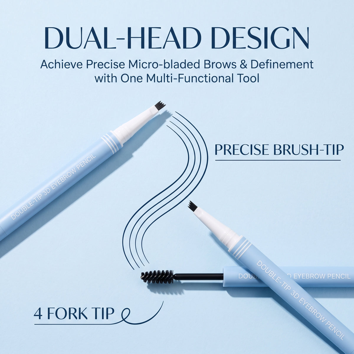 💕Buy 1 Get 1 Free🎁✨Dual-Ended 3D Eyebrow Pencil 2 in 1Dual-Ended Eyebrow Pencil