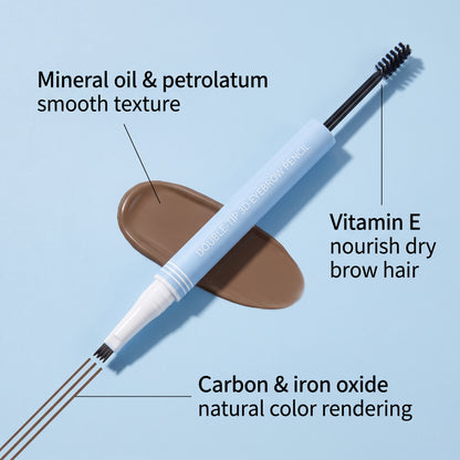 💕Buy 1 Get 1 Free🎁✨Dual-Ended 3D Eyebrow Pencil 2 in 1Dual-Ended Eyebrow Pencil