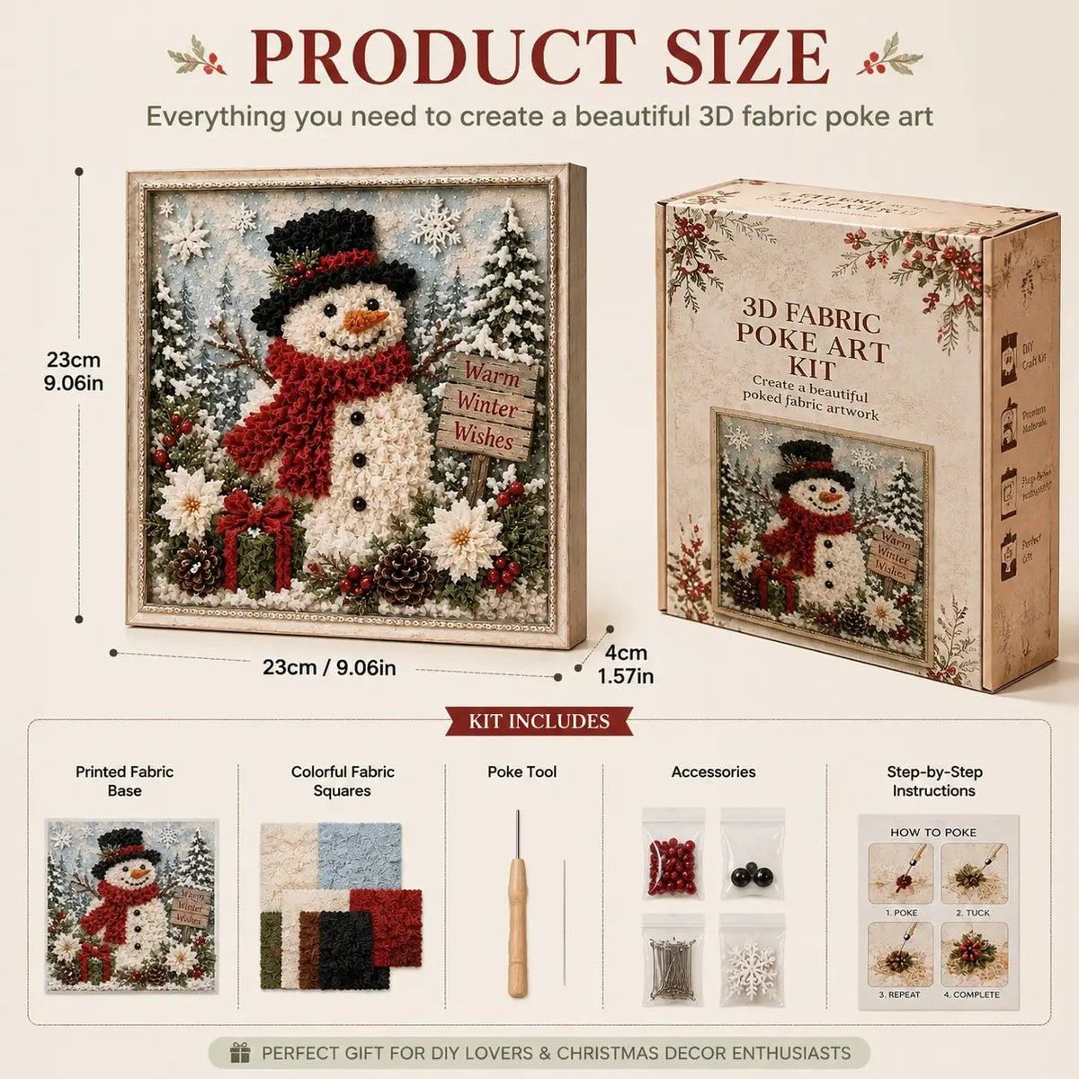 🔥 Half Price Offer - 🎄 3D Christmas Fabric Stamping Set
