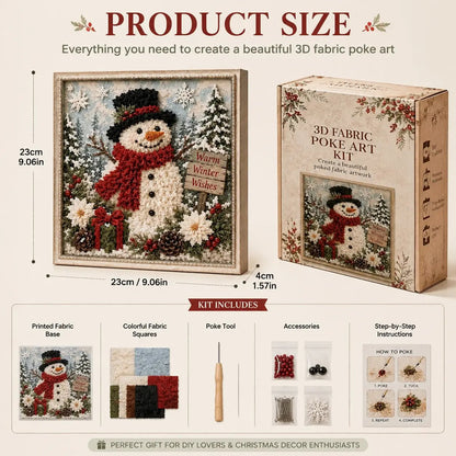 🔥 Half Price Offer - 🎄 3D Christmas Fabric Stamping Set