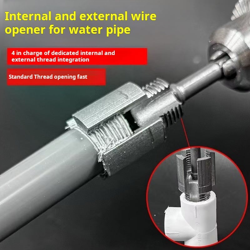 🪛1/2'' and 3/4'' Water pipe internal and external integrated threader