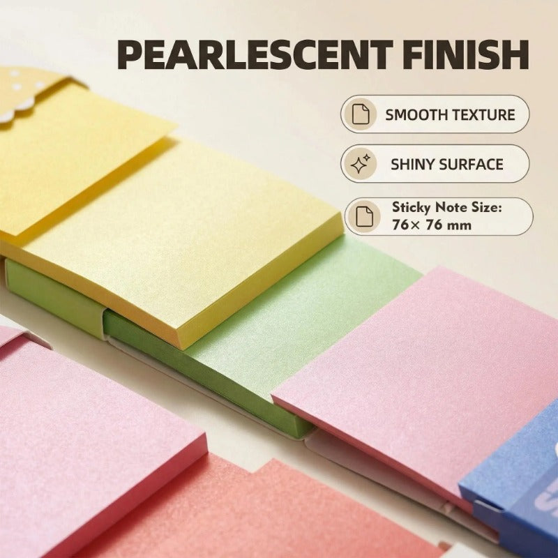 Today Special Offer | 50% OFF🔥Pull-out pearlescent sticky notes, 12 packs per set