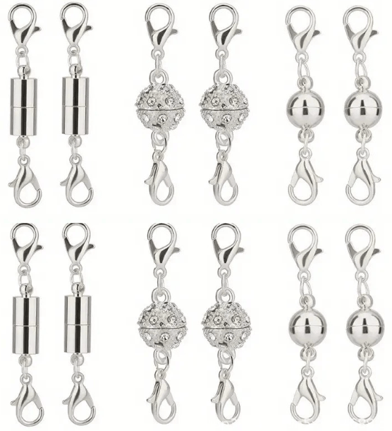 🔥12/24pcs Magnetic Necklace Clasps and Closures Necklace Clasps