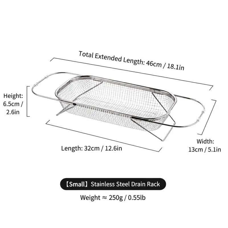 🎉💦 Expandable Over-the-Sink Strainer Basket