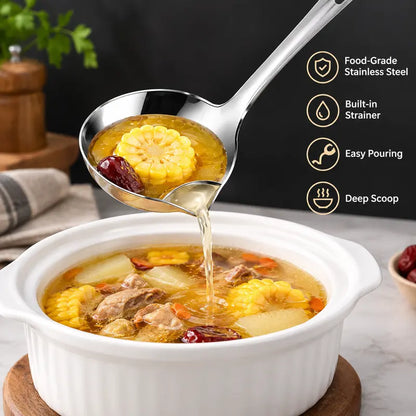🥄 Save 50%! 🍳 Oil Separator Ladle – Grease remover, strainer & kitchen essential ✨