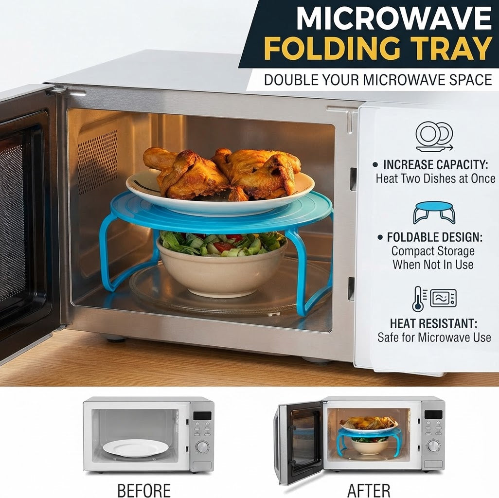 📢📢50% OFF !! ⏰Microwave Folding Tray