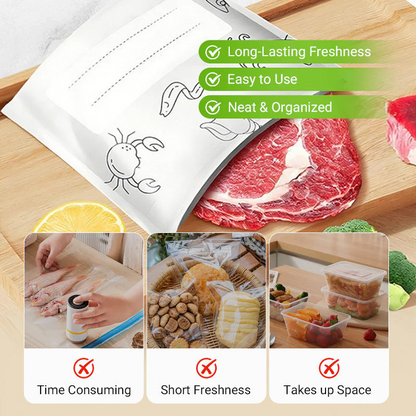 🥳2026 HOT SALE🥳💞50K+ SOLD!⏳🔥Global bestseller🍗Reusable Aluminum Foil Sealable Storage Bags🥦