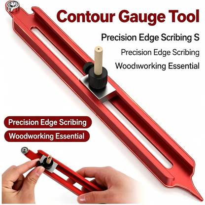 🧰New aluminum alloy🔥Irregular Contour Measuring Radian Ruler with Lock
