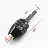 Hex Shank 0.3-6.5 mm Chuck (Black)