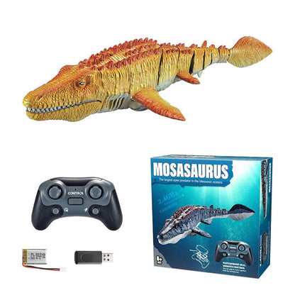 🎉Last day of promotion🧽2.4G RC Mosasaurus Swimming Toy with Spray
