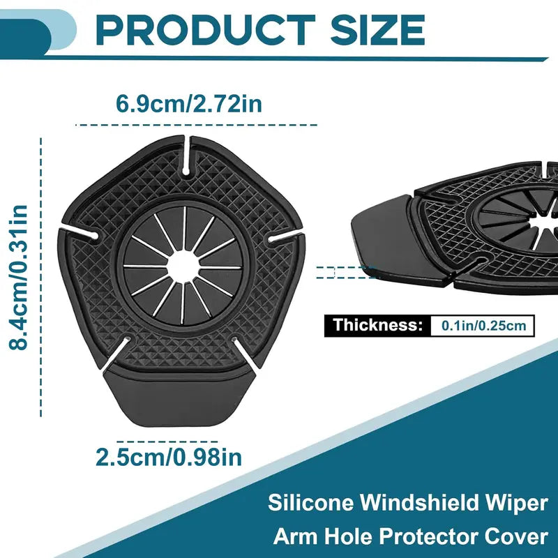 4-Pack Silicone Windshield Wiper Arm Protective Covers – Car Accessories 🚗